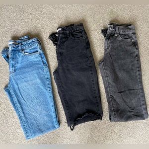 3 pairs of PacSun denim jeans
